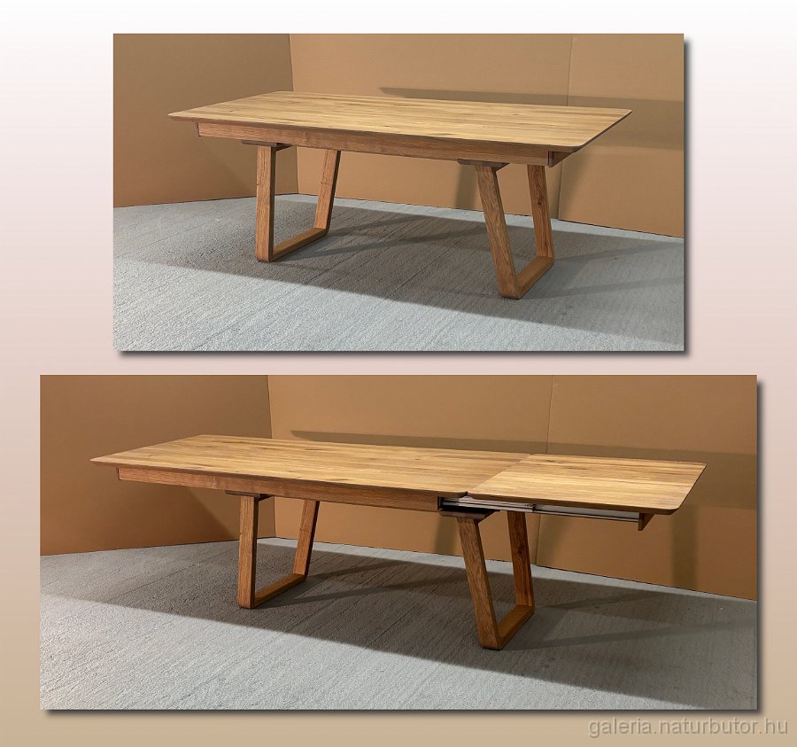 etkezoasztal_tolgy_olaj-felkez_kihuzh-vlappal_c59-5577-16_vre125-25.jpg - �tkez�asztal - kih�zhat� vend�glappal, t�lgy, olajozott fel�letkezel�ssel (C59-5577-16 VRE125/25)